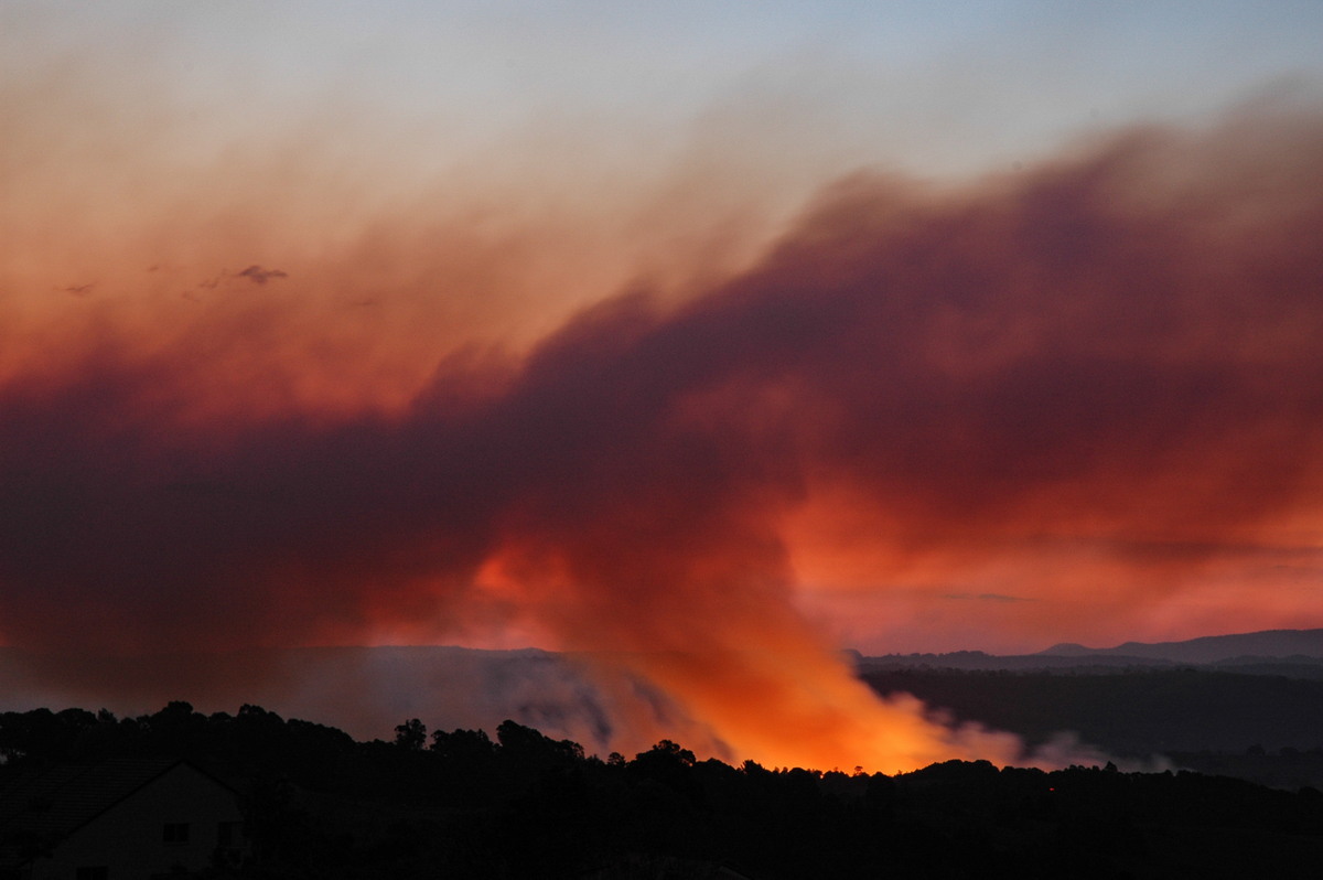 bushfire wild_fire : McLeans Ridges, NSW   22 August 2006