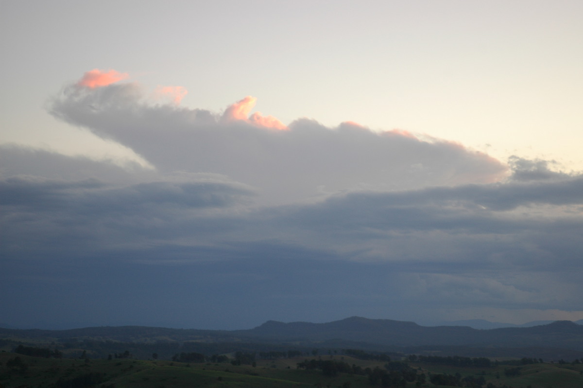 anvil thunderstorm_anvils : Mallanganee NSW   19 October 2006