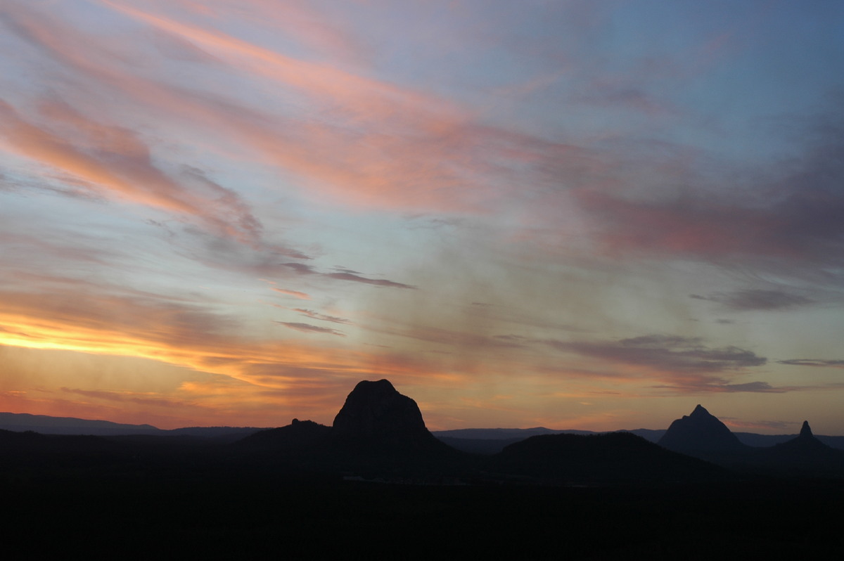 sunset sunset_pictures : Glasshouse Mountains, QLD   28 October 2006