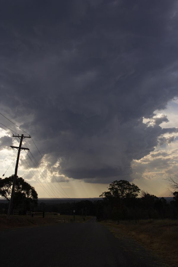 cumulonimbus thunderstorm_base : near Picton, NSW   31 October 2006