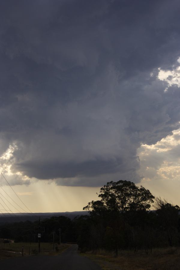 cumulonimbus thunderstorm_base : near Picton, NSW   31 October 2006