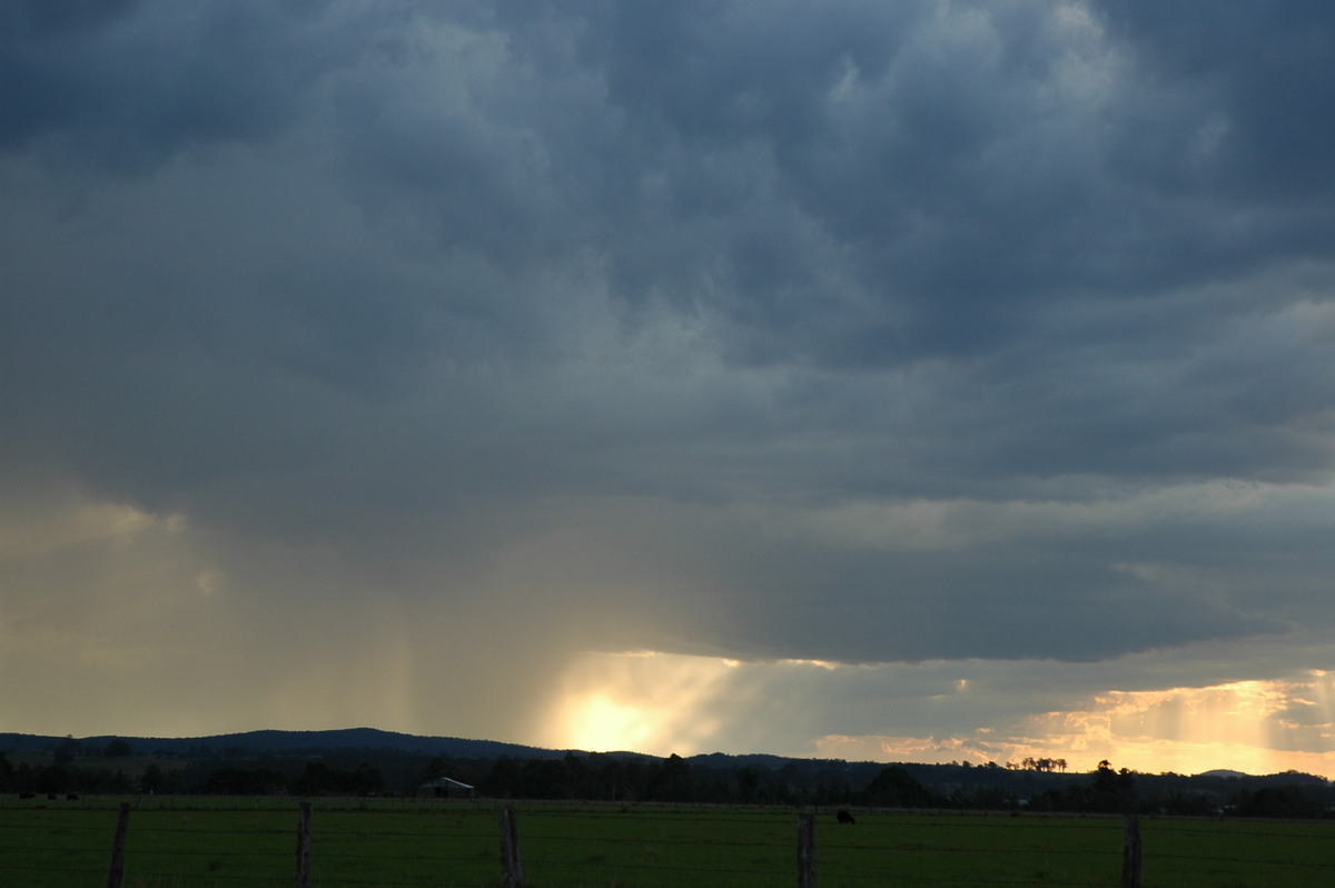 cumulonimbus thunderstorm_base : N of Casino, NSW   1 November 2006