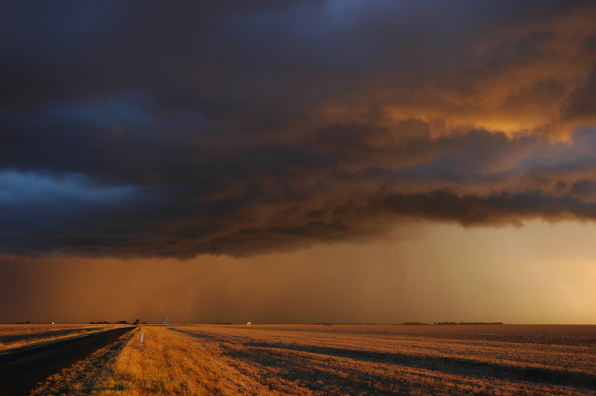 cumulonimbus thunderstorm_base : SE of Dalby, QLD   4 November 2006