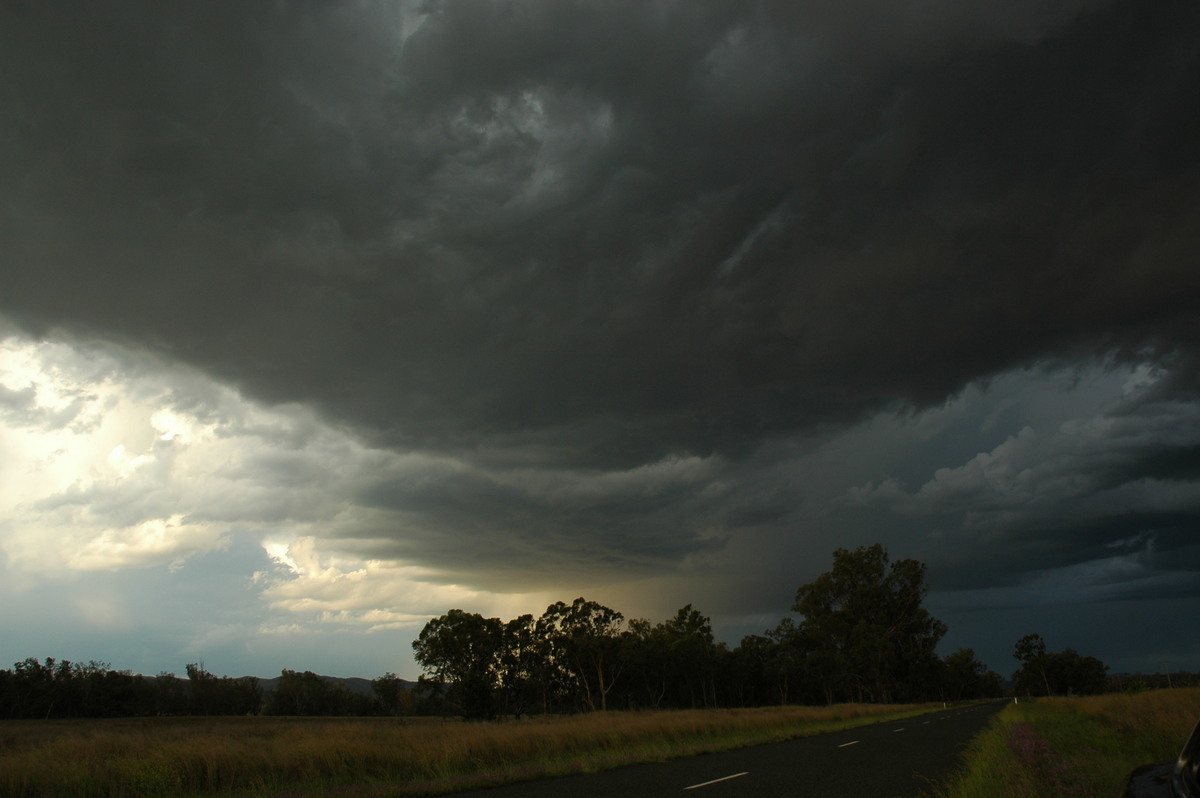 cumulonimbus thunderstorm_base : W of Tenterfield, NSW   8 November 2006