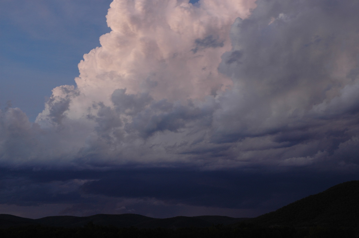 thunderstorm cumulonimbus_calvus : W of Tenterfield, NSW   8 November 2006