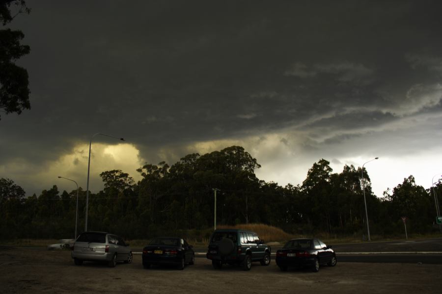 cumulonimbus thunderstorm_base : near F3 freeway Newcastle, NSW   13 November 2006