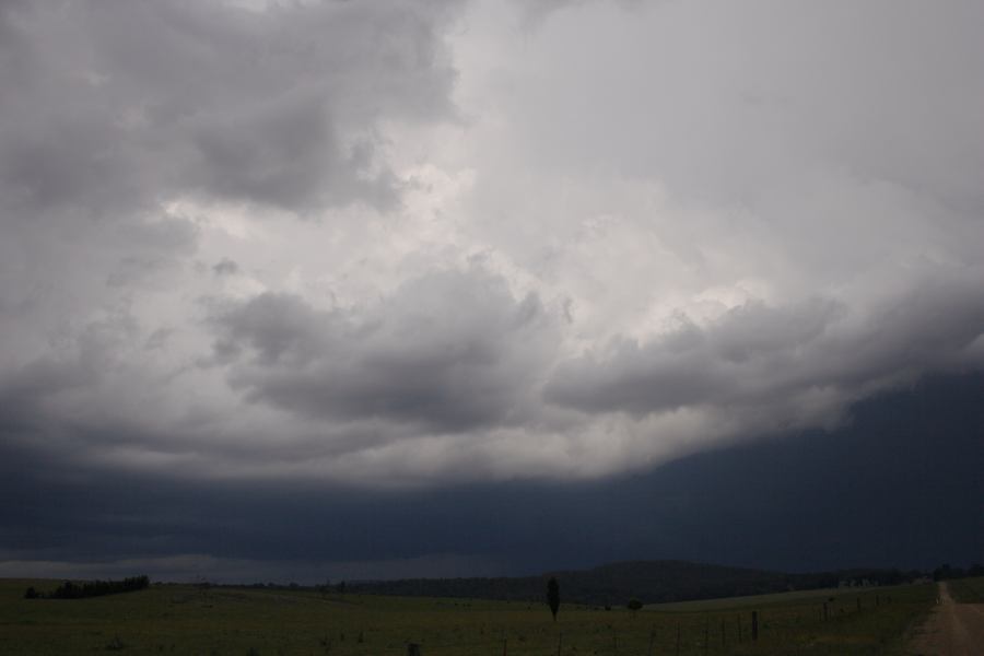 cumulonimbus thunderstorm_base : E of Guyra, NSW   27 November 2006