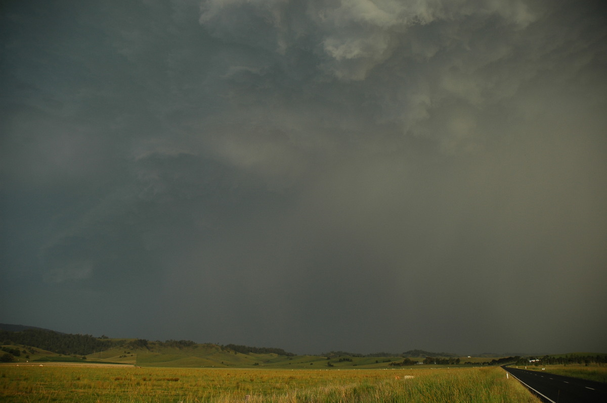 cumulonimbus thunderstorm_base : S of Kyogle, NSW   29 November 2006