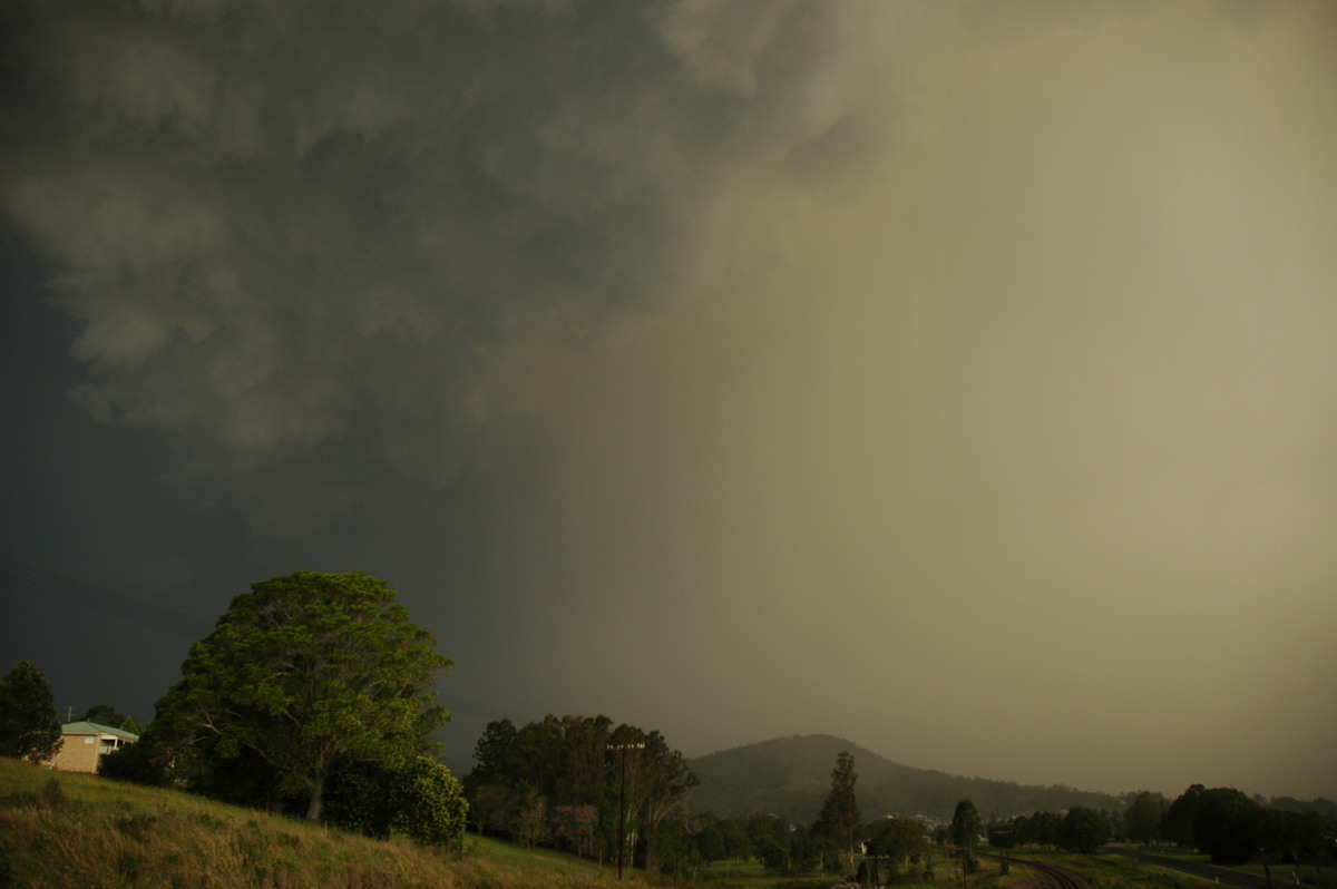 cumulonimbus thunderstorm_base : Kyogle, NSW   29 November 2006