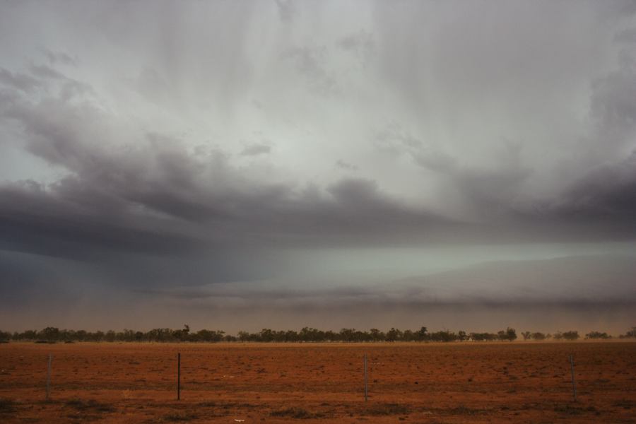 cumulonimbus supercell_thunderstorm : 10km N of Barringun, NSW   2 January 2007