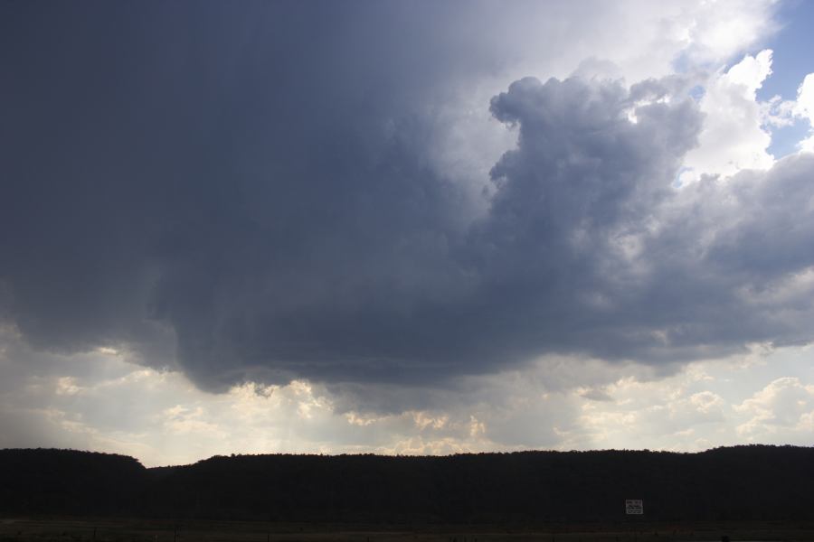 cumulonimbus supercell_thunderstorm : Castlereagh, NSW   12 January 2007