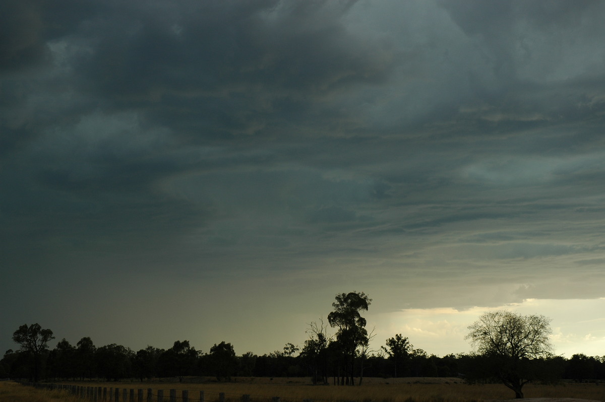 cumulonimbus thunderstorm_base : Inglewood, QLD   13 January 2007