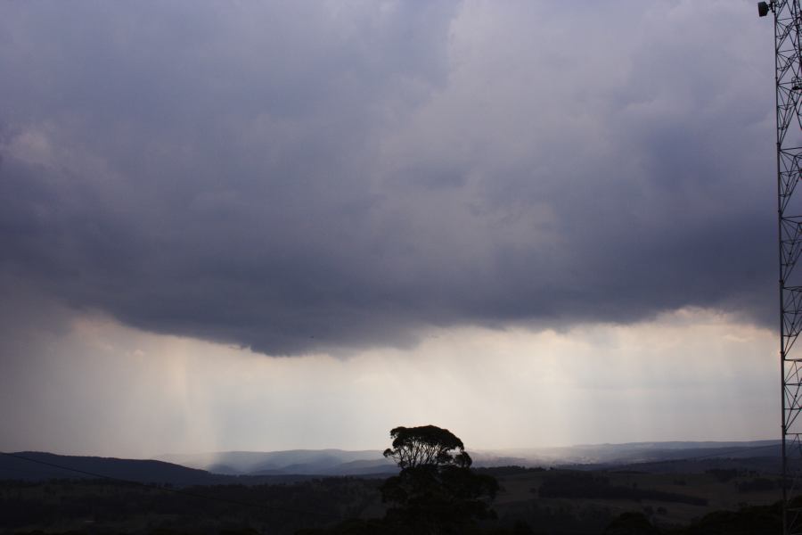 cumulonimbus thunderstorm_base : Mt Lambie, NSW   18 January 2007