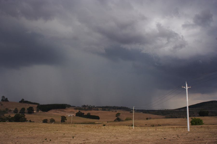 cumulonimbus thunderstorm_base : E of Sunny Corner, NSW   18 January 2007