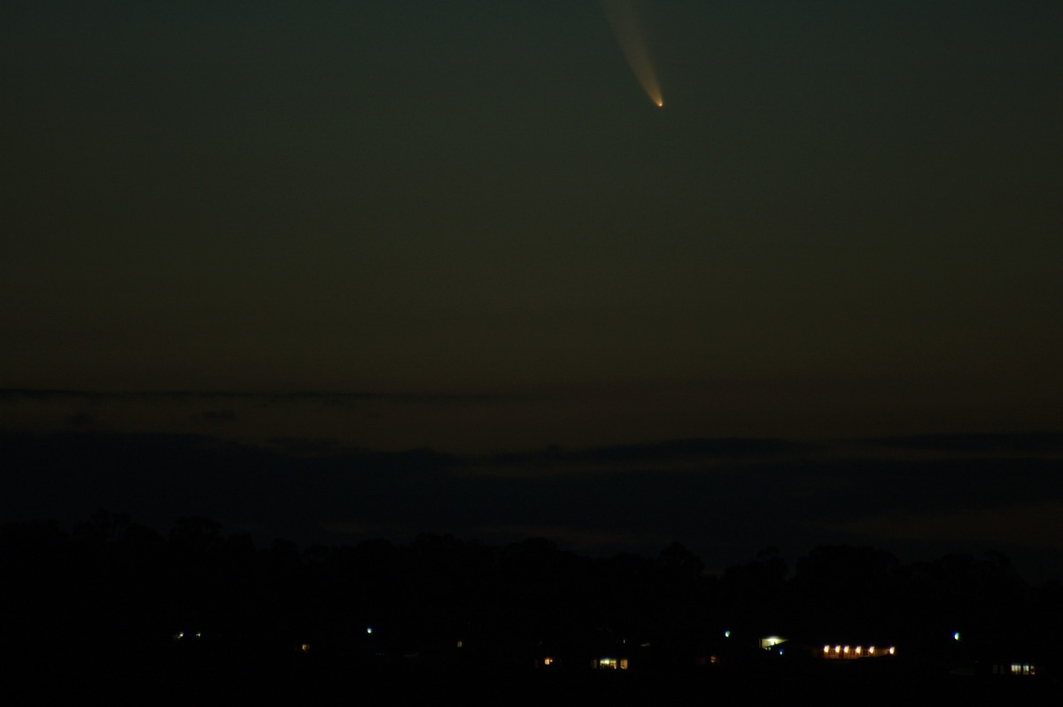 sunset sunset_pictures : Comet McNaught from McLeans Ridges   18 January 2007