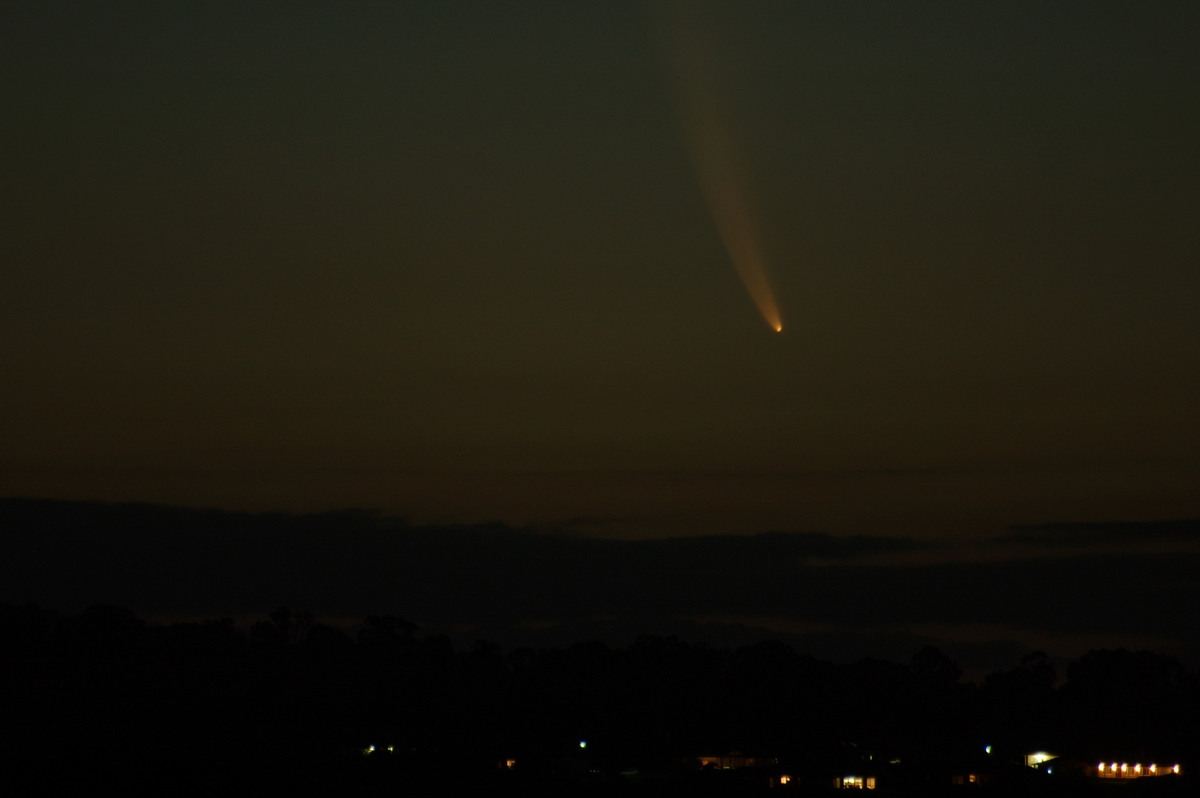 sunset sunset_pictures : Comet McNaught from McLeans Ridges   18 January 2007