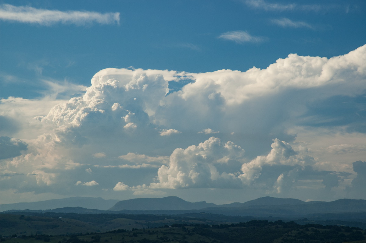 thunderstorm cumulonimbus_incus : McLeans Ridges, NSW   22 January 2007