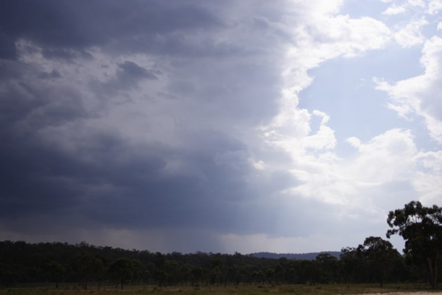 cumulonimbus thunderstorm_base : ~20km N of Colo Heights, NSW   23 January 2007