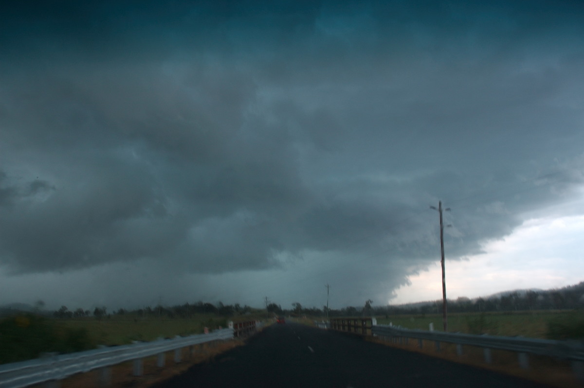 cumulonimbus thunderstorm_base : NW of Lismore, NSW   24 January 2007