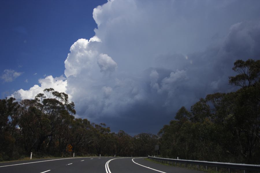 thunderstorm cumulonimbus_incus : W of Mt Tomah, NSW   3 February 2007