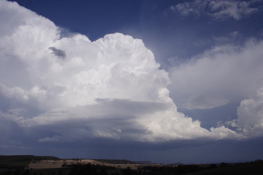 thunderstorm cumulonimbus_incus : S of Cherry Tree Hill, NSW   3 February 2007