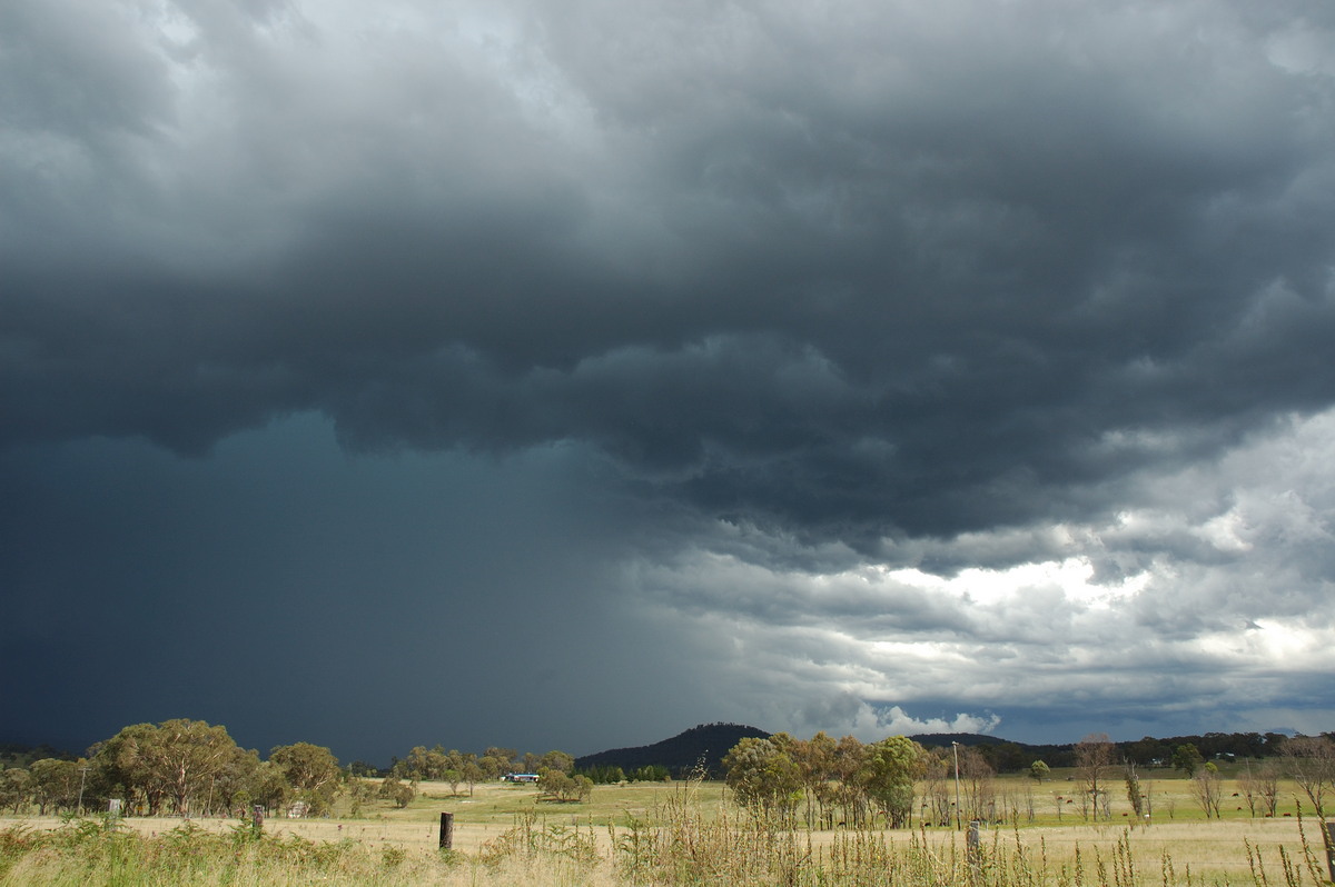 cumulonimbus thunderstorm_base : S of Tenterfield, NSW   10 February 2007