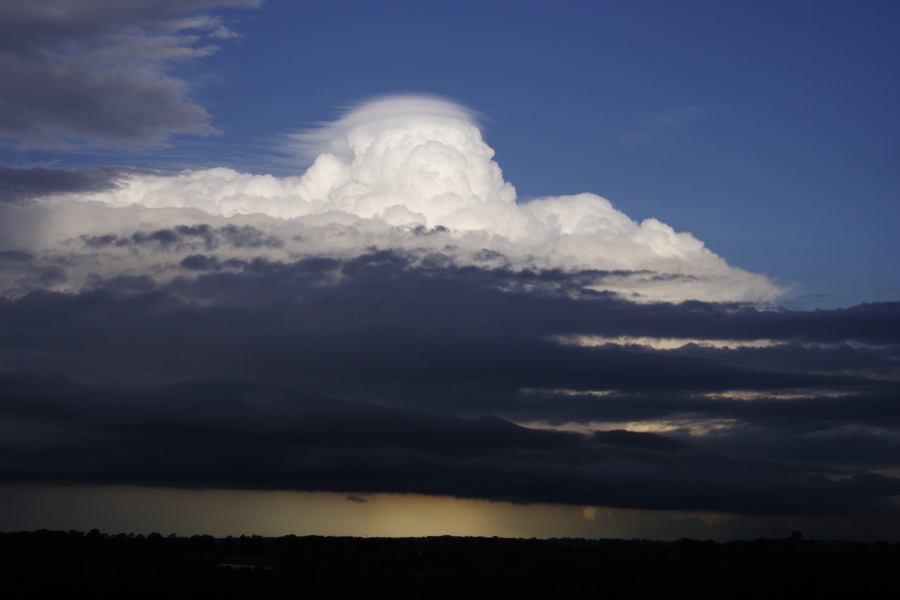 pileus pileus_cap_cloud : Schofields, NSW   28 February 2007