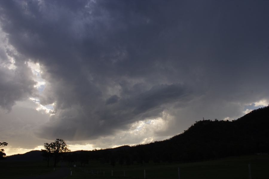 cumulonimbus thunderstorm_base : near Bulga, NSW   4 March 2007