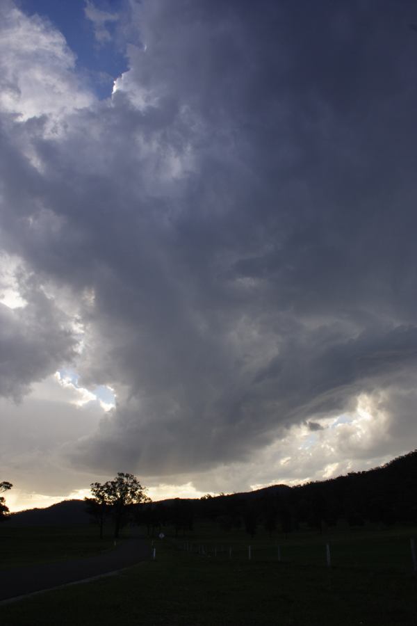 cumulonimbus thunderstorm_base : near Bulga, NSW   4 March 2007