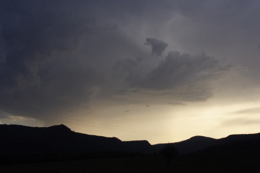 cumulonimbus thunderstorm_base : near Bulga, NSW   4 March 2007