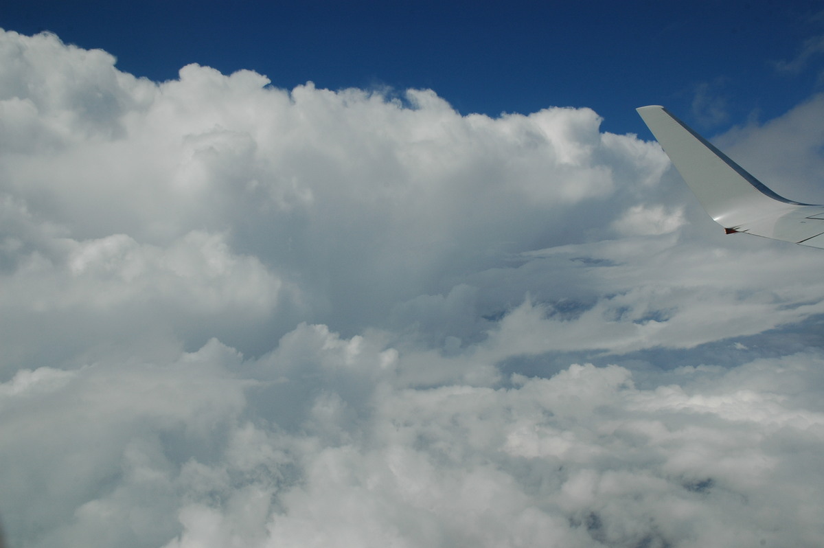 thunderstorm cumulonimbus_incus : Ballina to Sydney, NSW   6 April 2007