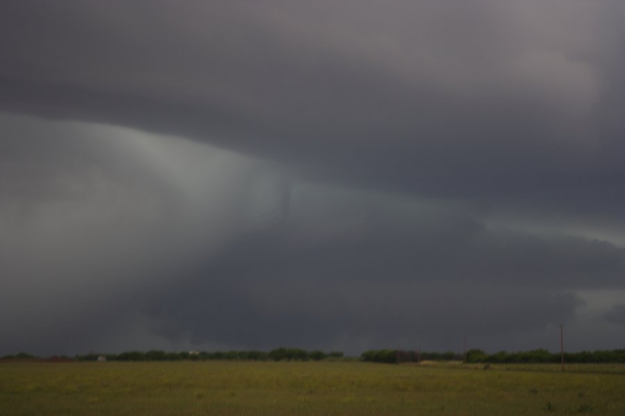 wallcloud thunderstorm_wall_cloud : E of Seymour, Texas, USA   8 May 2007