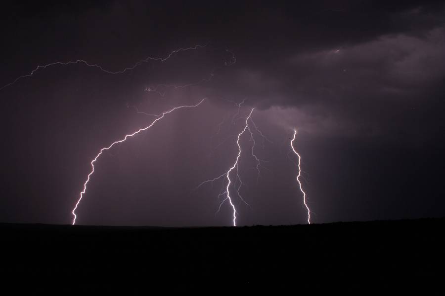 lightning lightning_bolts : Pine Haven, Wyoming, USA   18 May 2007