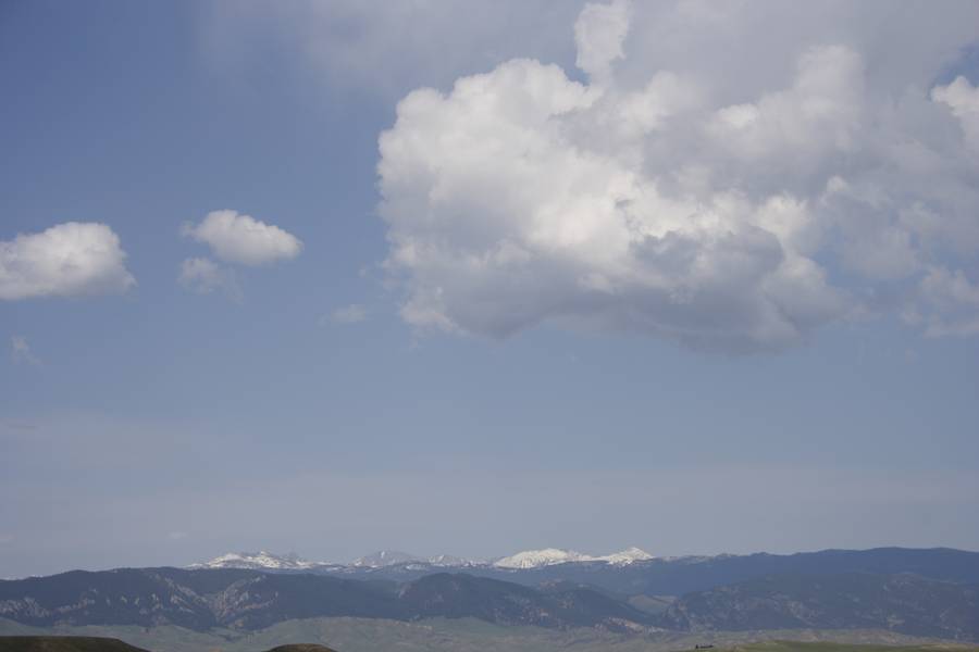 cumulus mediocris : N of Buffalo, Wyoming, USA   19 May 2007