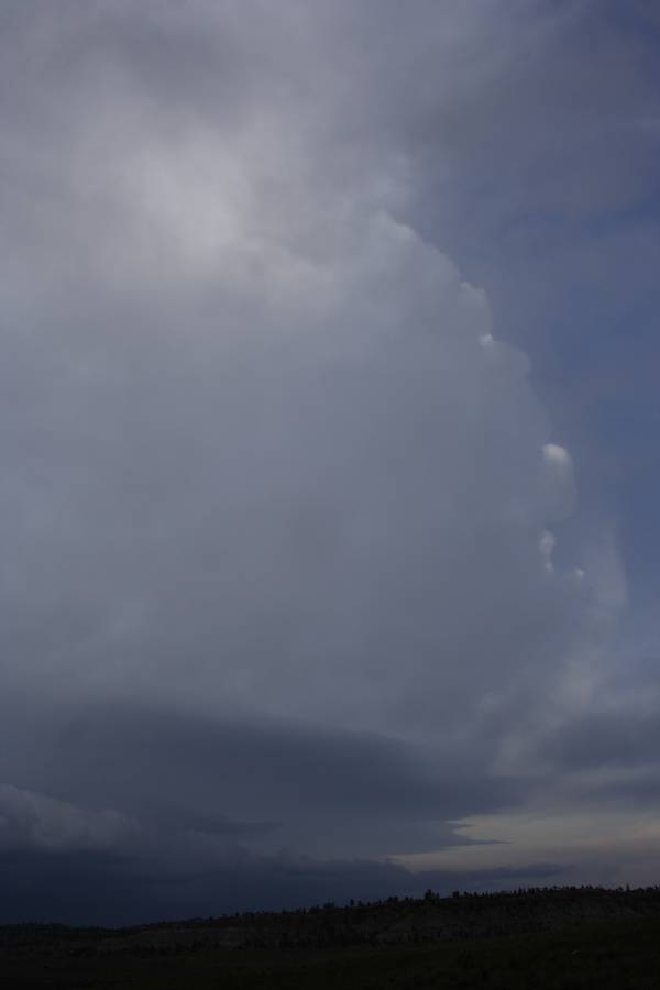 thunderstorm cumulonimbus_incus : S of Roundup, Montana, USA   19 May 2007