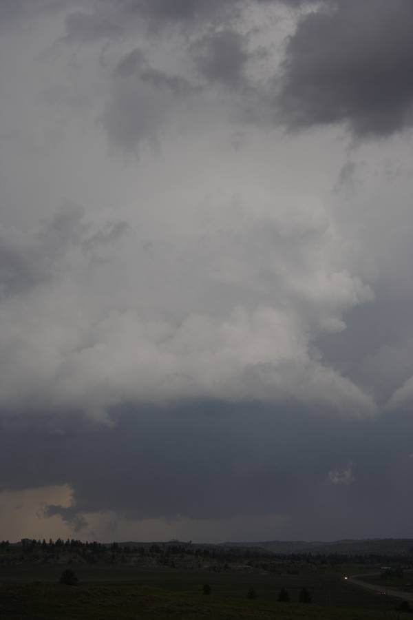 cumulonimbus thunderstorm_base : S of Roundup, Montana, USA   19 May 2007