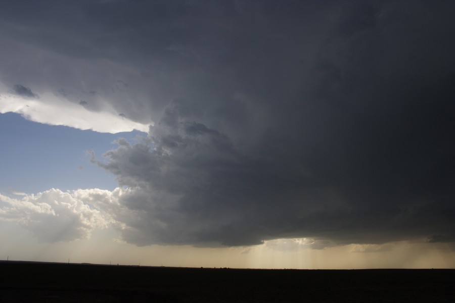 cumulonimbus thunderstorm_base : W of WaKeeney, Kansas, USA   22 May 2007