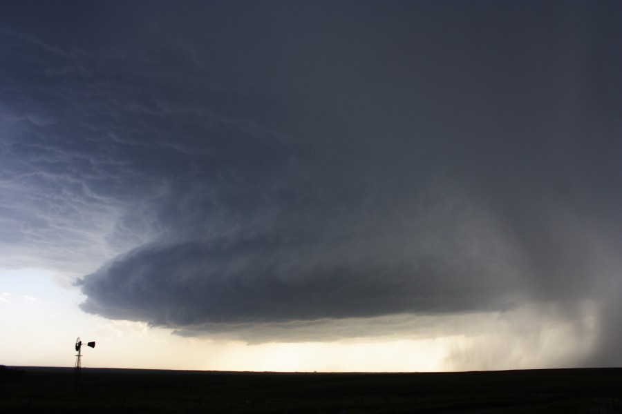 cumulonimbus thunderstorm_base : near St Peters, Kansas, USA   22 May 2007