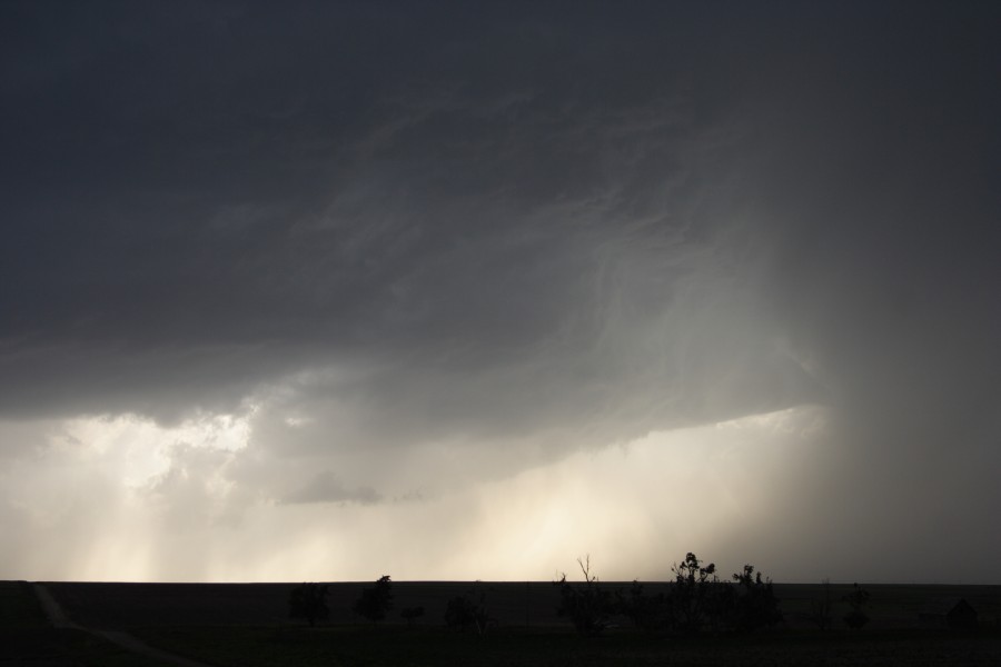 cumulonimbus thunderstorm_base : E of St Peters, Kansas, USA   22 May 2007