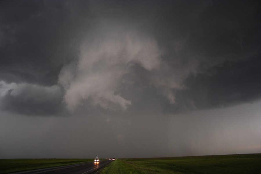 raincascade precipitation_cascade : N of Togo, Kansas, USA   22 May 2007