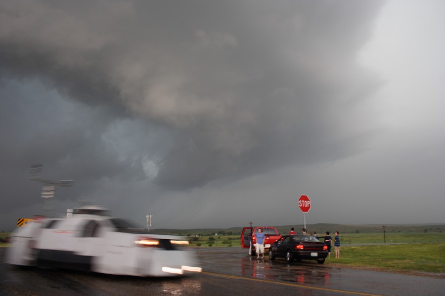 cumulonimbus supercell_thunderstorm : SE of Perryton, Texas, USA   23 May 2007