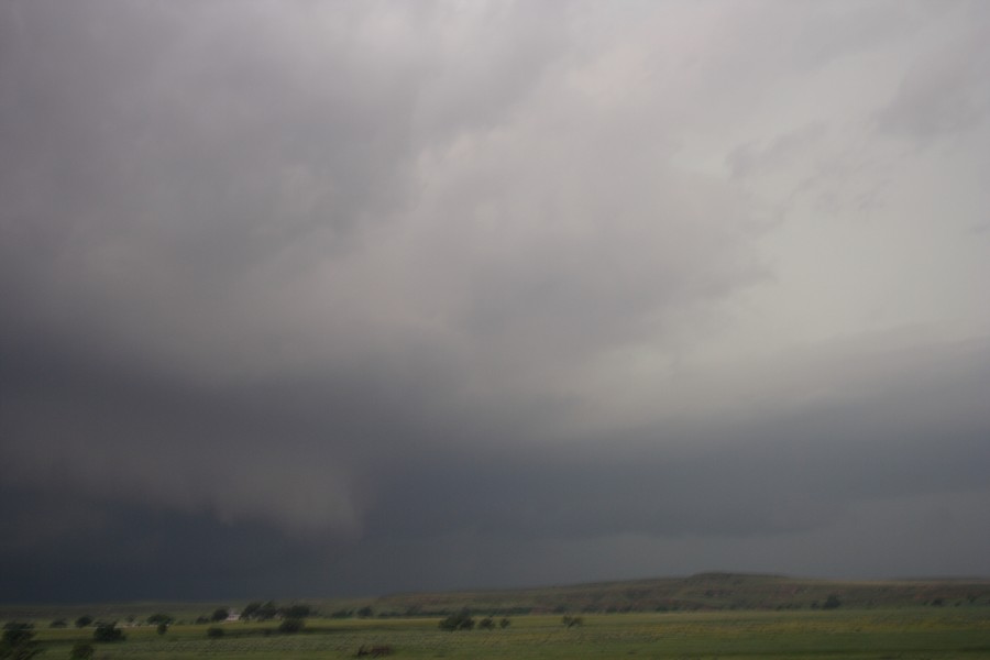 cumulonimbus thunderstorm_base : SE of Perryton, Texas, USA   23 May 2007