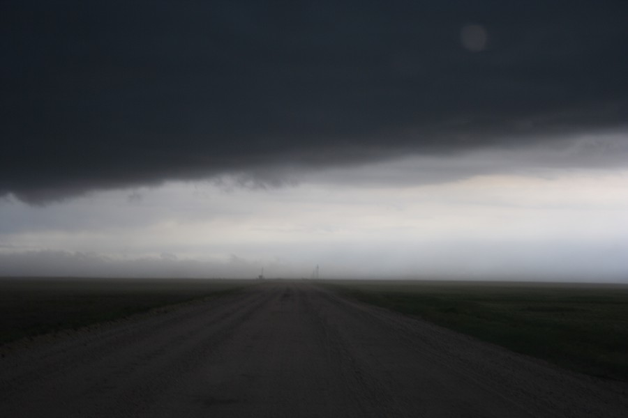 cumulonimbus thunderstorm_base : Arriba, Colorado, USA   29 May 2007