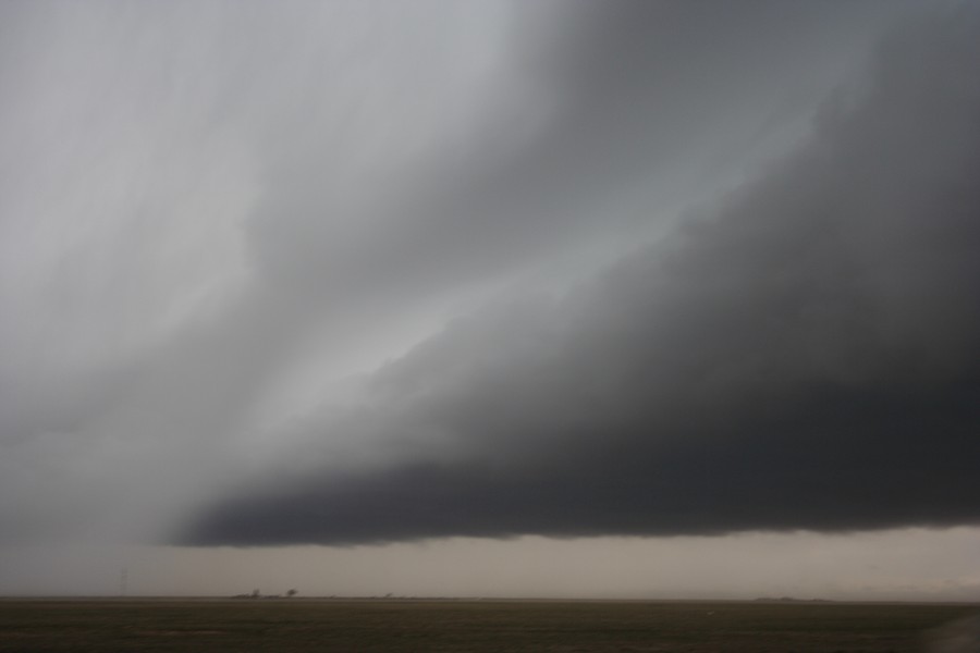 cumulonimbus thunderstorm_base : Arriba, Colorado, USA   29 May 2007