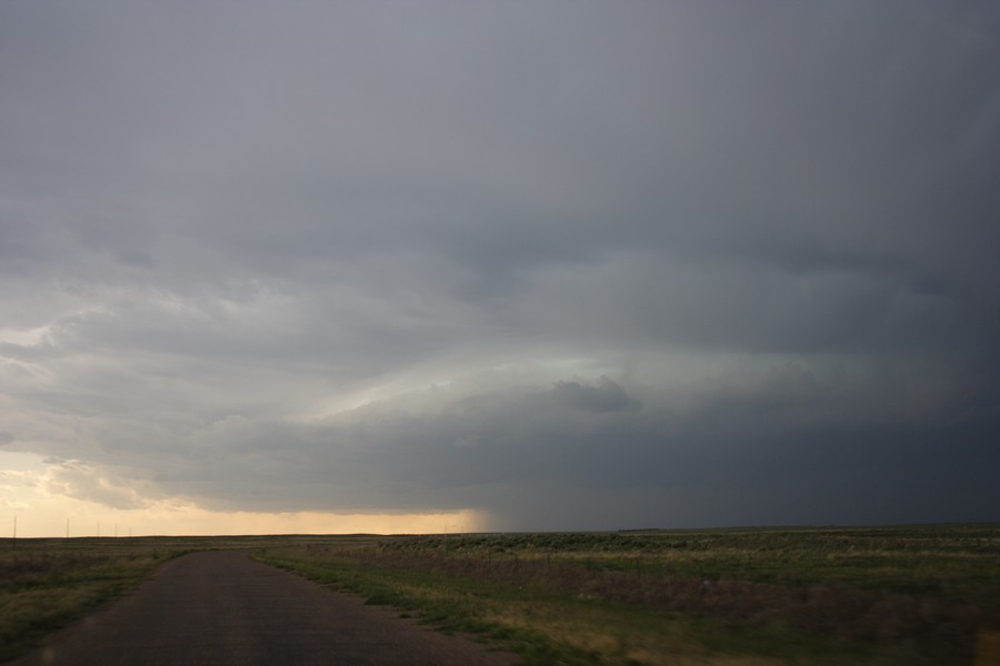 cumulonimbus thunderstorm_base : ESE of Campo, Colorado, USA   31 May 2007