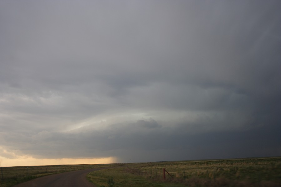 cumulonimbus thunderstorm_base : ESE of Campo, Colorado, USA   31 May 2007