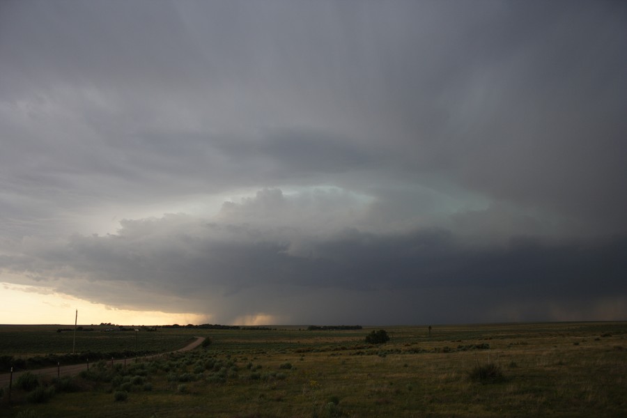 cumulonimbus thunderstorm_base : ESE of Campo, Colorado, USA   31 May 2007