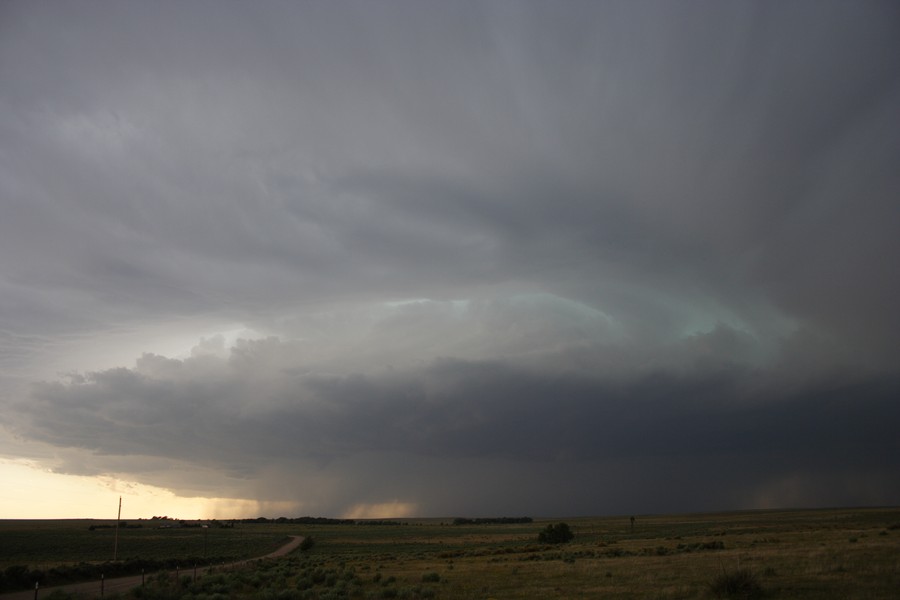 cumulonimbus supercell_thunderstorm : ESE of Campo, Colorado, USA   31 May 2007