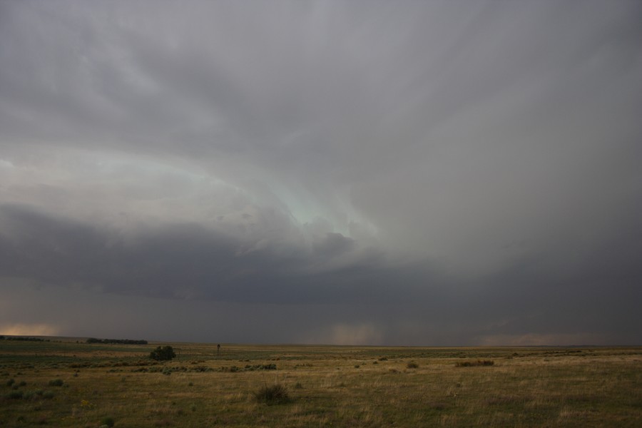 cumulonimbus thunderstorm_base : ESE of Campo, Colorado, USA   31 May 2007