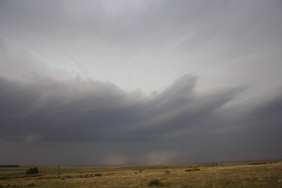 cumulonimbus thunderstorm_base : ESE of Campo, Colorado, USA   31 May 2007